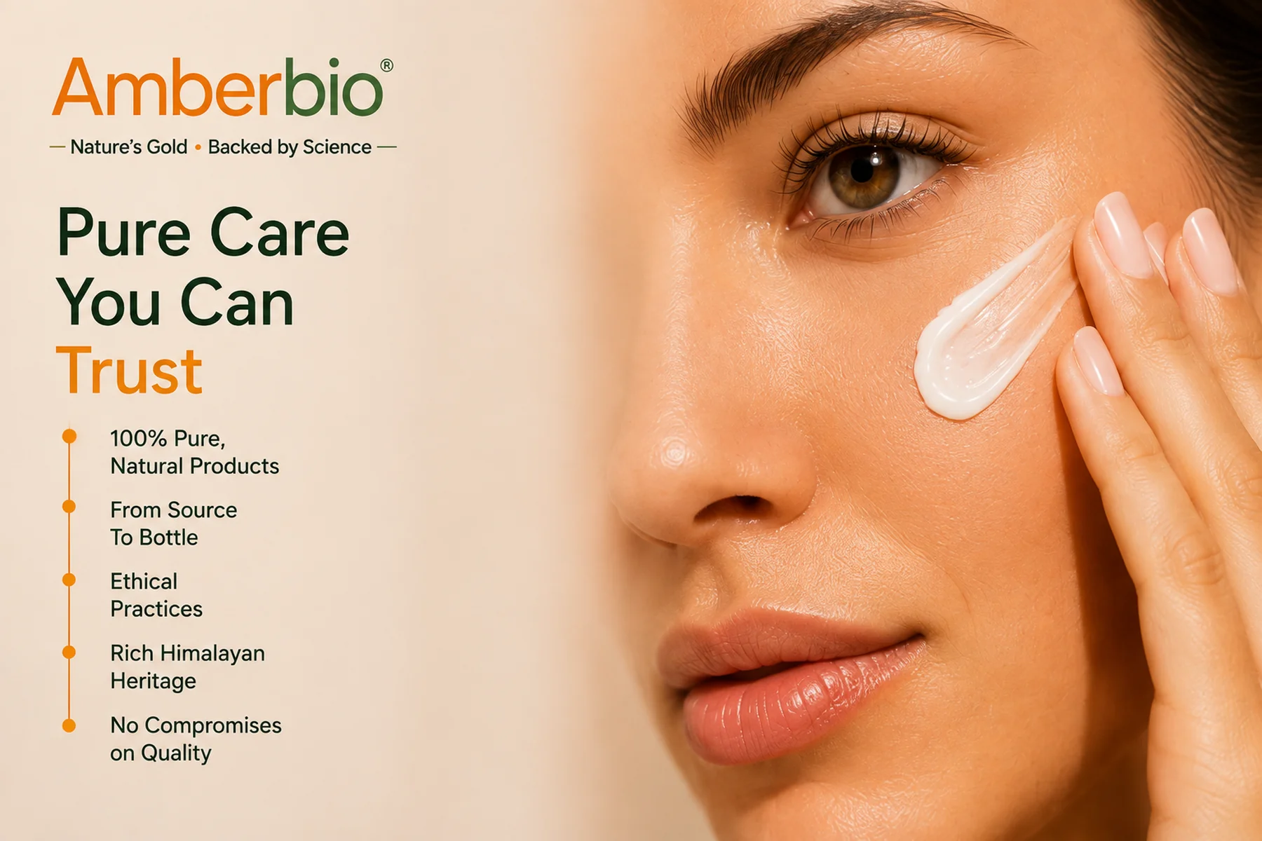 One drop, warmed, pressed onto damp skin. That is the entire technique.