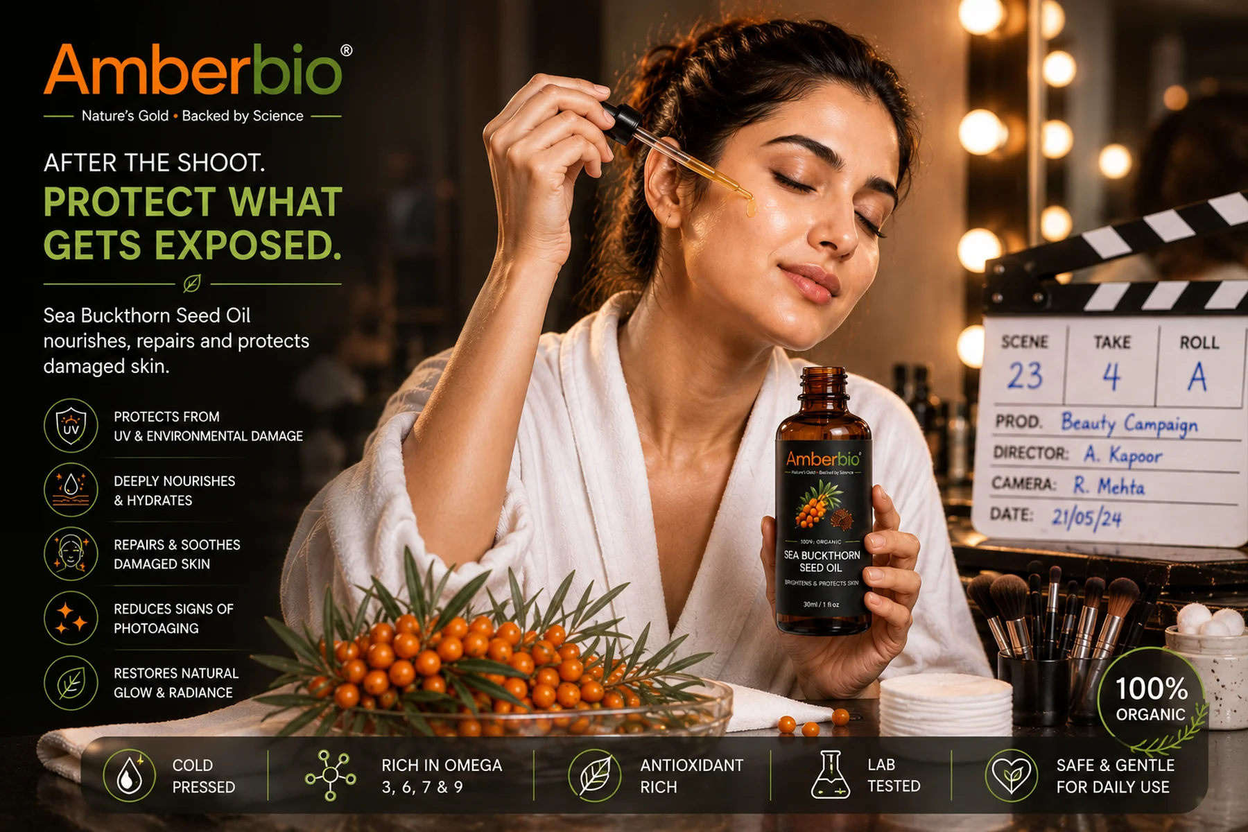 Sea Buckthorn Seed Oil supercritical CO2 · Supercritical CO2 extracted