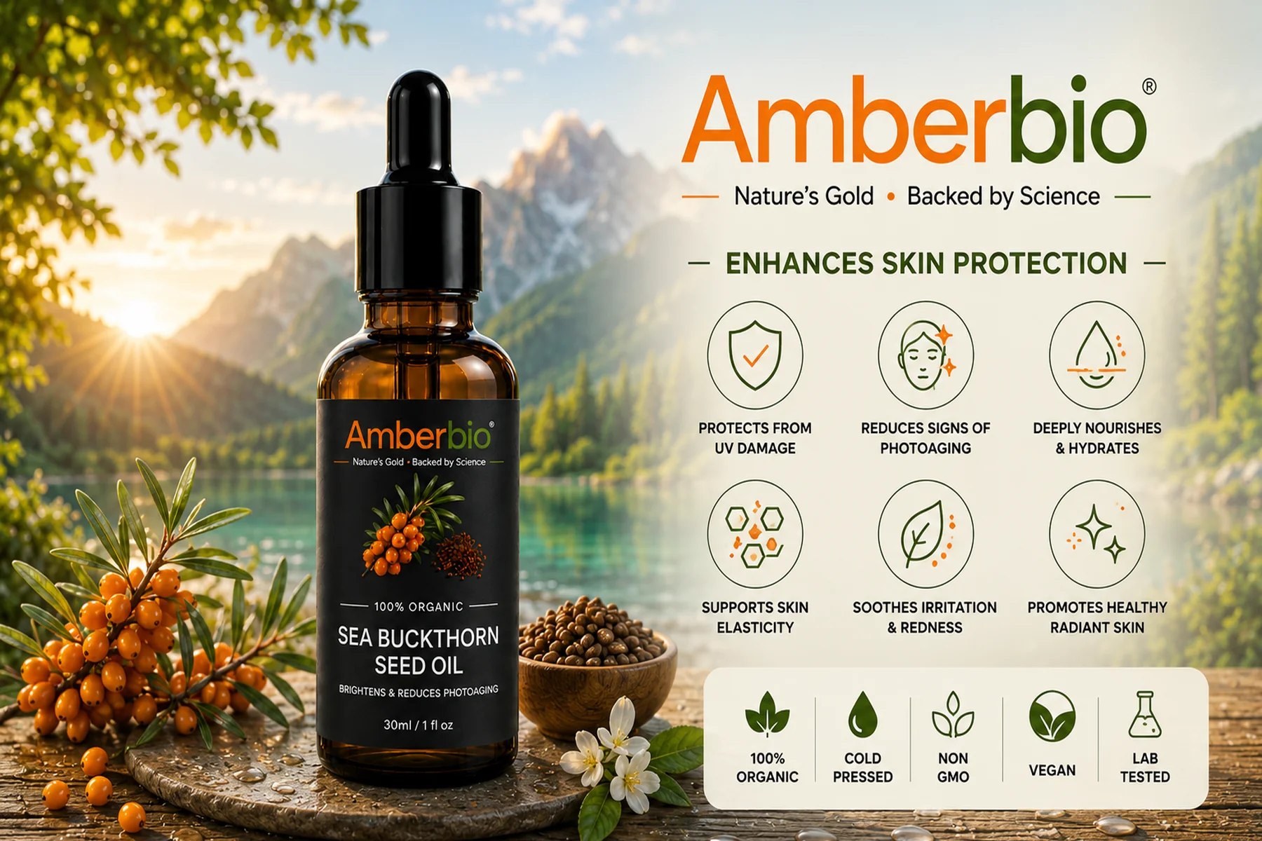 Enhances Skin Protection · Seed oil for skin