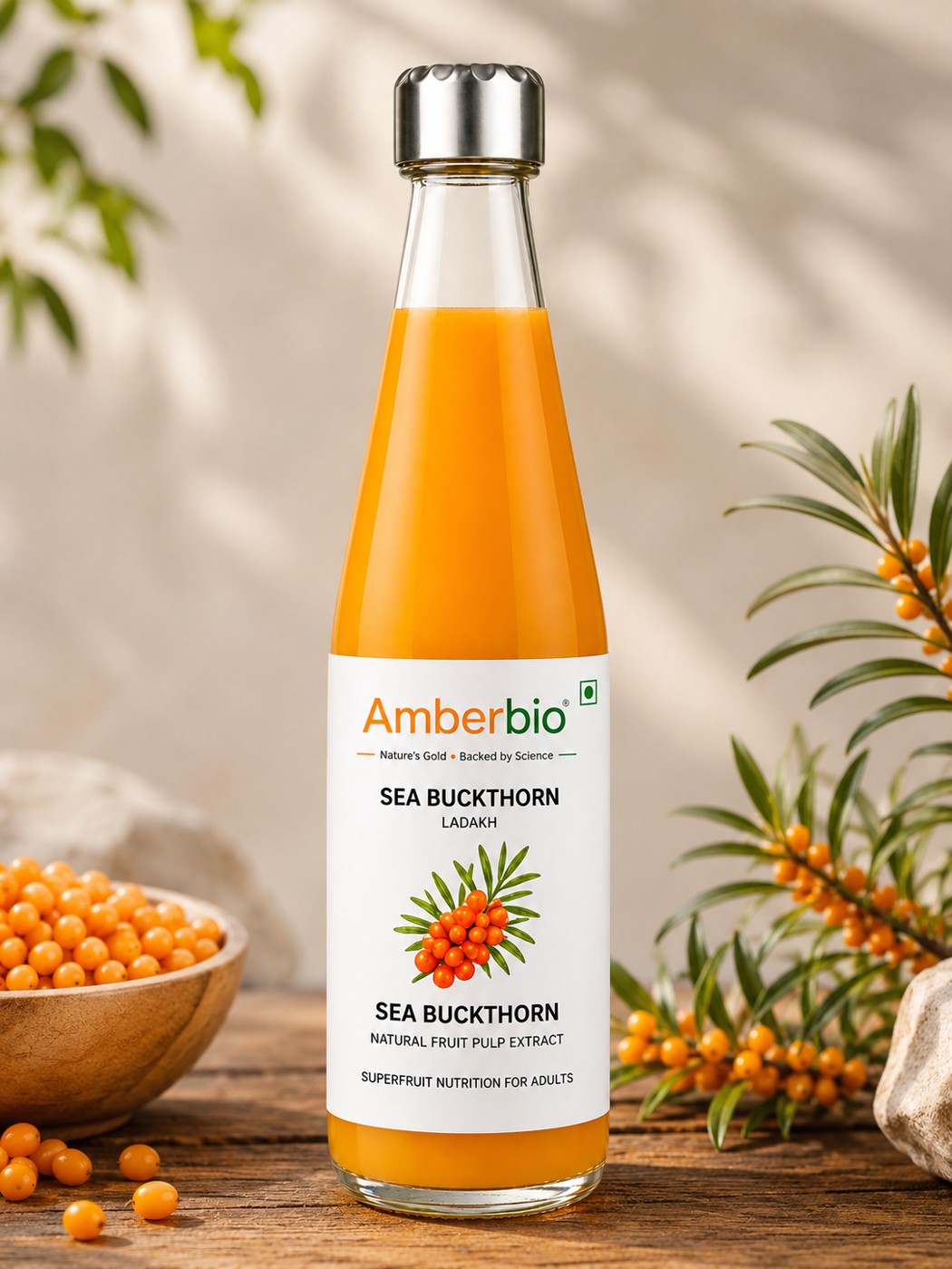 Sea Buckthorn Fruit Pulp — Fruit Pulp by Amberbio